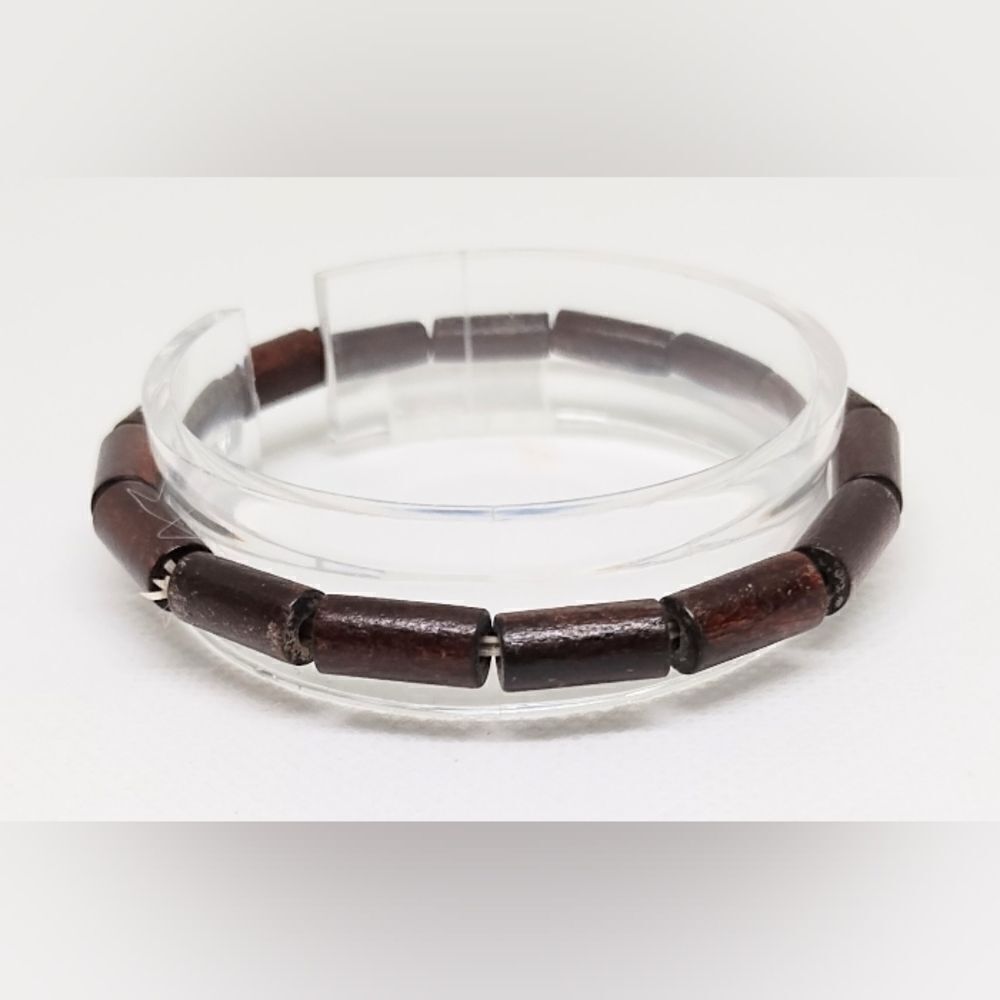 Men's bracelet beaded beads brown‎ new e38